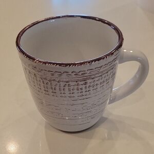 Calabria Rustic White Ceramic Mug